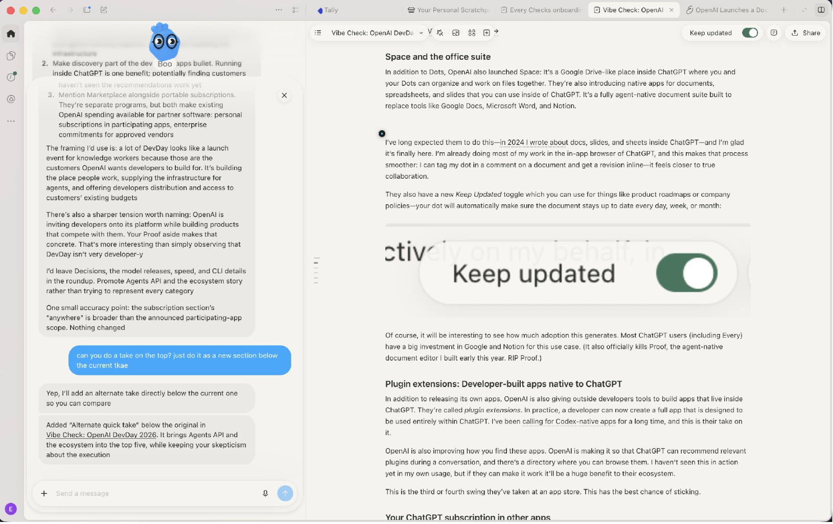 这篇体验评测，写在 Space 里。