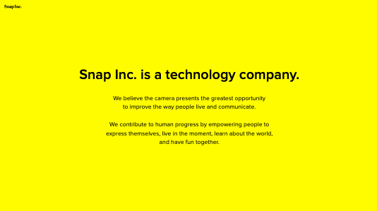 snap stock google