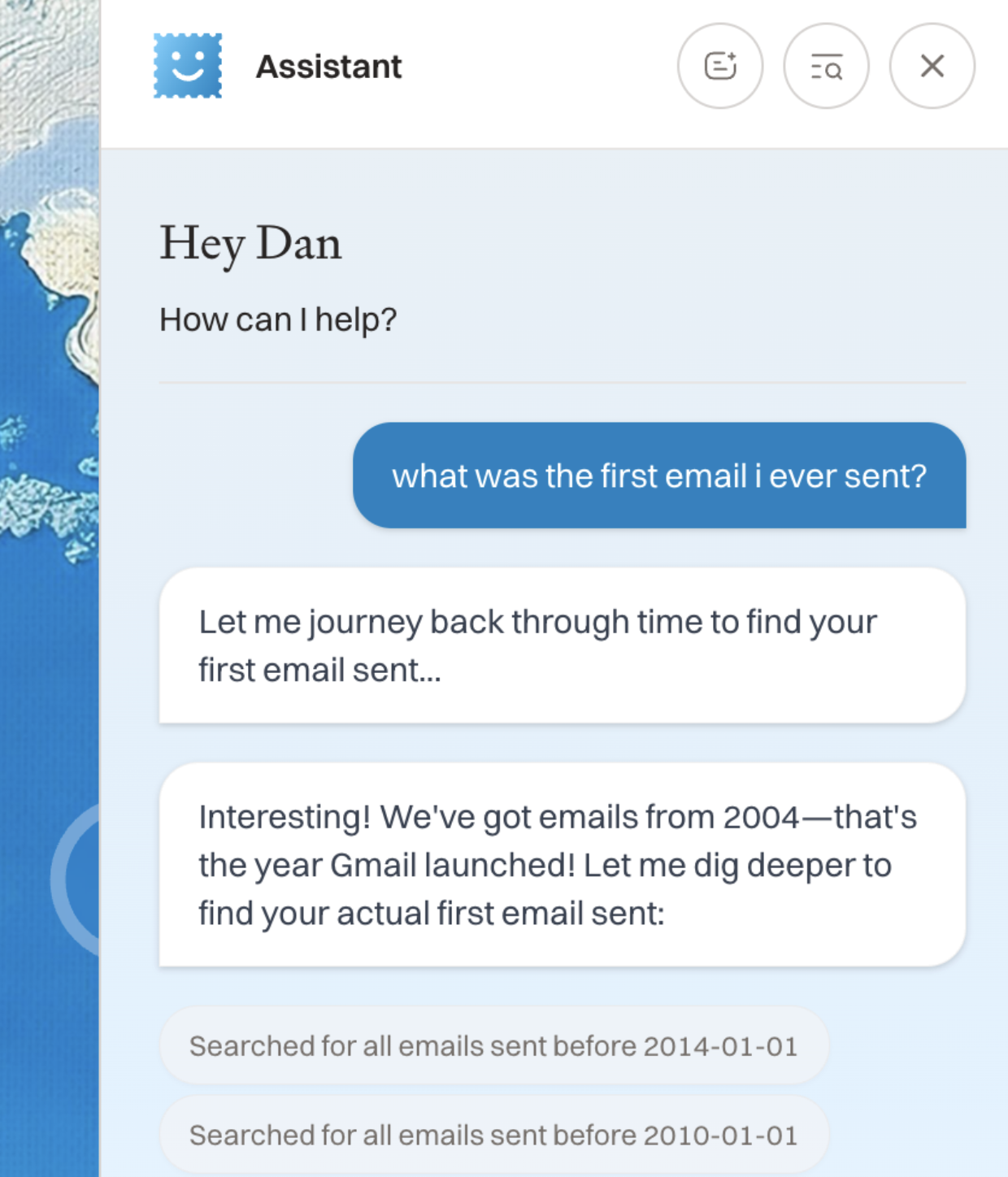 Dan Shipper's Cora Assistant running on Haiku 4.5. (Source: Dan Shipper/Every.)
