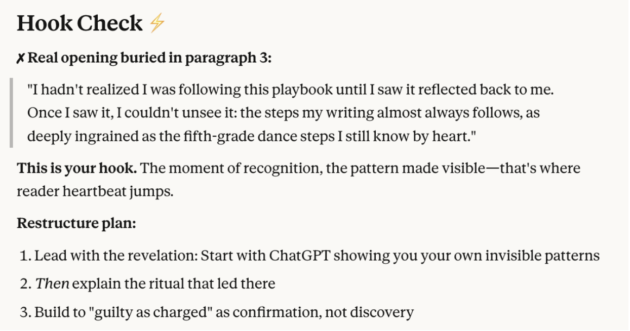 Sonnet 4.5 clearly identifies the real hook and offers a plausible roadmap for implementation.