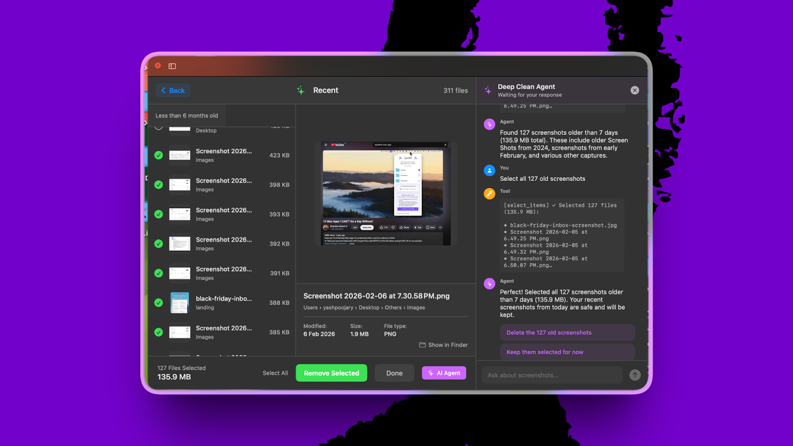 Yash told agent-native Sparkle, 