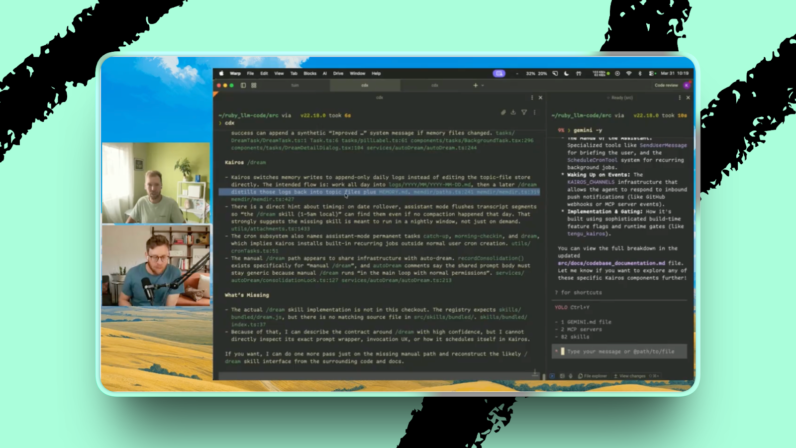 Dan had some questions. (Screenshot courtesy of Kieeran Klaassen.)
