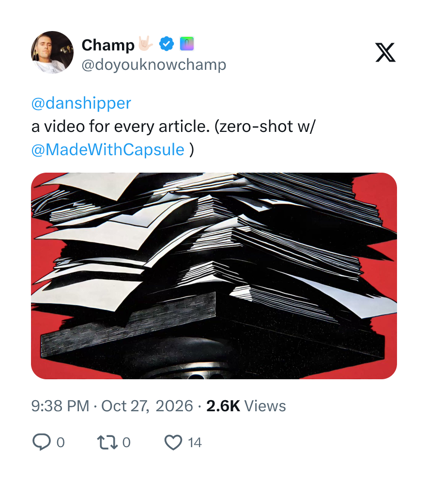 X/Twitter post